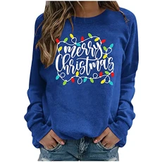 Christm Gifts, Travel Essentials Hoodies for Women Red, Long Sleeve Christmas Print Full Zip Hooded Plain Color Comfy Pullover Plain Hoodie Women's Shrugs with Zip Gifts for Mum