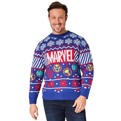 Christmas Jumper for Men Teenagers Warm Cosy Funny Xmas Jumper Sizes M-2XL Official Merchandise - Gi