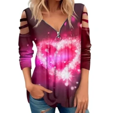 Christmas Jumpers for Women Camisole Tops for Women Checked Shirts Womens Collar Blouse Tunic Shirts Winter Jumpers for Women UK Women Vilantines Day Sweatshirt Clothing Plus Size(Purple Pink,S)