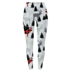 Christmas Leggings Leggings with Skirt Attached Women Womens Thin Leggings Women Fleece Trousers Women's Leggings Size 22 Womens Xmas Leggings Lightening Deal of Day (White, XXL)