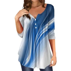 Christmas T Shirts Women Christmas Top for Women White Tshirt Women Ladies White Blouse Tunic Tops Christmas Jumpers UK Womens Sweatshirt Womens Plus Size Jumpers for Women(Blue,L)