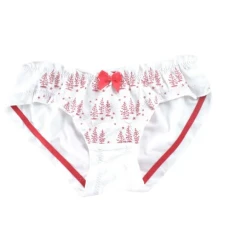 Christmas Women Underwear Cotton Christmas Tree Printed Soft Bikini Brief Panties for Xmas Party Holiday Lady White M Christmas Women Underwear Cotton Christmas Tree Printed Soft Bikini Brief Panties for Xmas Party Holiday Lady White M