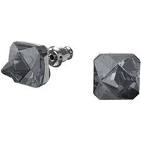 Chroma Grey Square Stud Earrings