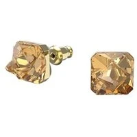 Chroma Yellow Square Stud Earrings