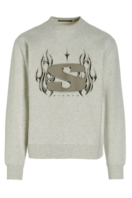 Chrome Flame sweatshirt Gray Size