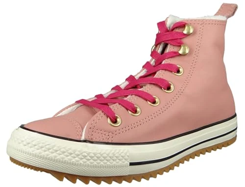 Chucks 162477C Pink Leather Chuck Taylor All Star Hiker Boot Rust Pink Pink Pop, Size:36.5