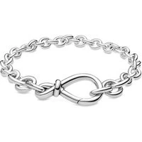 Chunky Infinity Knot Chain Bracelet - 16cm