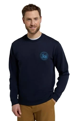 Circle Mountain Crew Neck Sweatshirt Navy XS