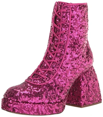 Circus NY Women's Kia Fashion Boot, Dk Punk Pink Sequin, 4.5 UK