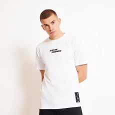 City Circle Graphic T hirt - White / Scarlet