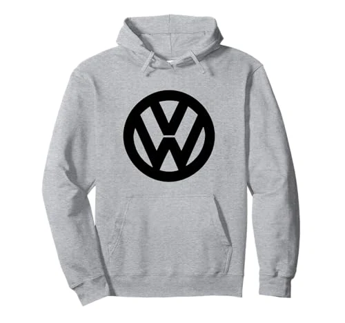 Classic Black VW Logo Pullover Hoodie