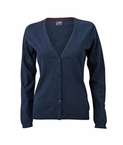 Classic Cotton Cardigan (L, Navy)
