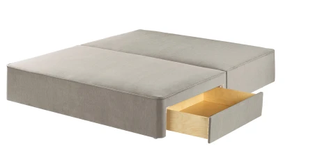 Classic Divan & Mattress Set - Greek Islands Stone, Drawers, Super King, Medium