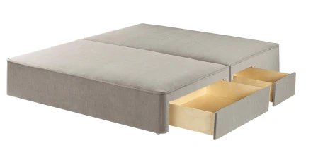 Classic Divan & Mattress Set - Greek Islands Stone, + Contiental Drawers, Super King, Medium