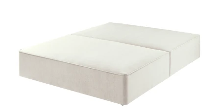 Classic Divan & Mattress Set - Greek Islands Stone, No Drawers, Super King, Firm