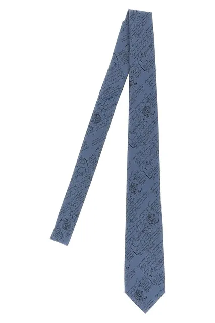 Classic Scritto tie - Blue