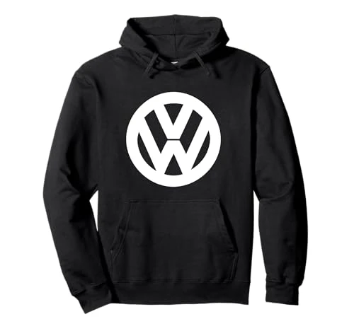 Classic White VW Logo Pullover Hoodie