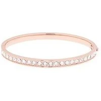 Clemara Hinge Crystal Rose Gold Bangle