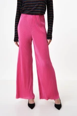 Clothide Pleated Wide Leg Trousers - Pink - red