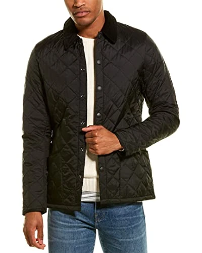 - Coats - Men - Herritage Liddesdale Black Quilted Coat for Men - S