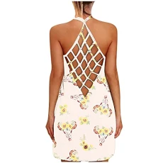 Cold Shoulder Dresses Knee Length Summer Dresses Long Sleeve Dress Wrap Dresses for Women UK Yellow Dresses Bandeau Maxi Dress