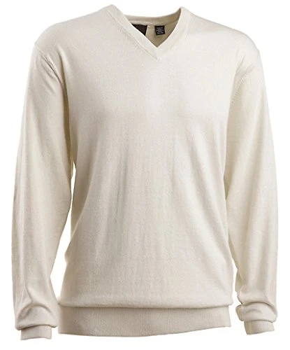 Collection Men's V-Neck Sweater, Ceramic, Medium