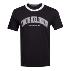 College Embroidery Ringer Tee