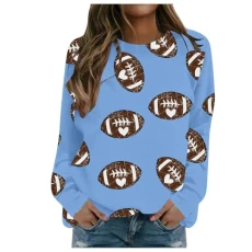 College Sweatshirt Women Christmas Ladies Tops Black V Neck Jumper Faux Fur Gilet Women UK Bomber Jacket Women Heated Fleece Hoodie Feather Tops for Women Coat Women Winter （Blue, S