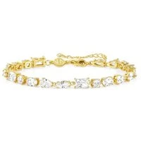 Colour Wave Gold Crystal Bracelet