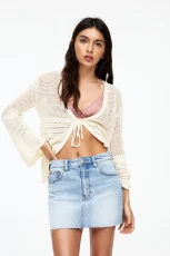 Comfort Denim Mini Skirt edium blue