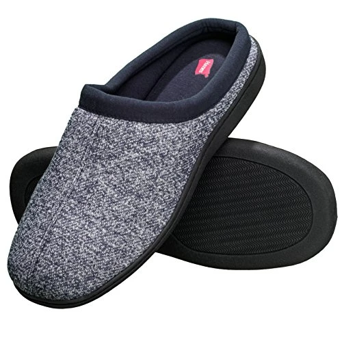 Comfort Soft Memory Foam Indoor Outdoor Clog Slipper Shoe-Men’s and Boy’s, Navy, 3X-Large UK