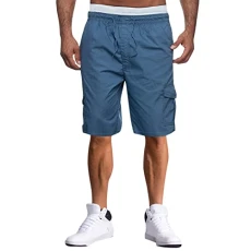 Comfortable Leisure Breathable Comfort Outdoor Shorts Men Simple Plain Cargo Summer Trousers Short Men Lightweight Wide Leg Elastic Short Trousers Jogging Casual Loose Short Size, blue, L Comfortable Leisure Breathable Comfort Outdoor Shorts Men Simple Plain Cargo Summer Trousers Short Men Lightweight Wide Leg Elastic Short Trousers Jogging Casual Loose Short Size, blue, L