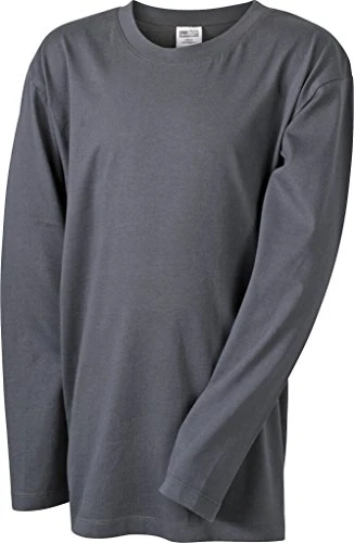 Comfortable Long-Sleeved T-Shirt (XL, Graphite)