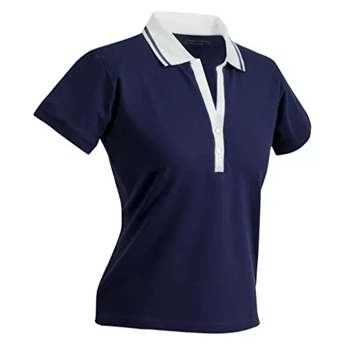 Comfortable Polo Shirt (XL, Navy/White)