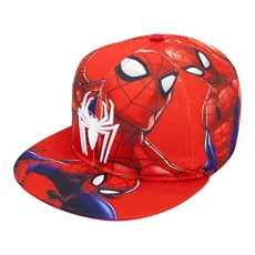 Comics Mens Spiderman Character Costume Embroidered/Printed Snapback Flatbrim Baseball Cap Hat