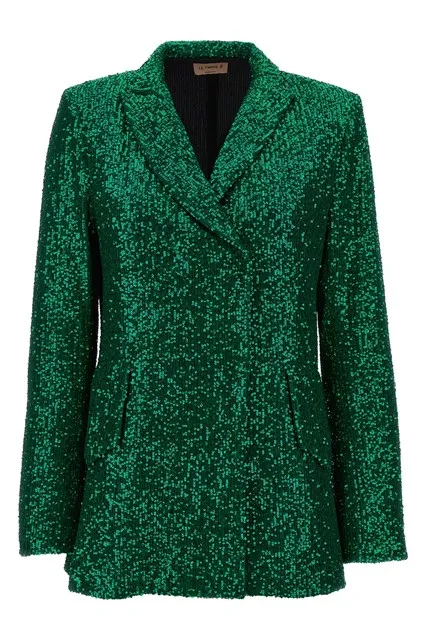 Como double-breasted blazer - Green