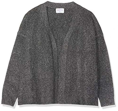 COMPAÑÍA FANTÁSTICA Women's Cardigan Jaspeado gris, Black (Black 000016), L