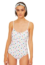 Compania Fantastica Beachwear SZ XL Swimsuit with Multicoloured Chilli Print Compania Fantastica Beachwear SZ XL Swimsuit with Multicoloured Chilli Print