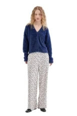 Compania Fantastica Blue Fluffy Textured Knit Cardigan Compania Fantastica Blue Fluffy Textured Knit Cardigan
