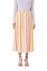 Compania Fantastica Lines Striped Print midi Skirt M UK 12 Compania Fantastica Lines Striped Print midi Skirt M UK 12