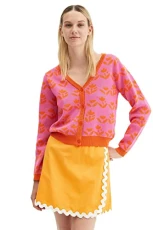 Compania Fantastica Pink & Orange Floral Cardigan Compania Fantastica Pink & Orange Floral Cardigan