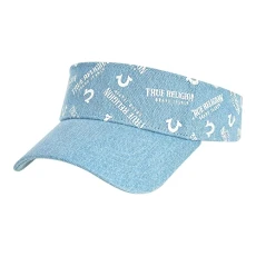 Concept One Unisex's Hat, Cotton Denim Sun Visor Cap with Horseshoe Logo, Light Blue, One Size Concept One Unisex's Hat, Cotton Denim Sun Visor Cap with Horseshoe Logo, Light Blue, One Size