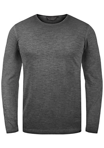 Conner Men's Long Sleeve T-Shirt Top Made of 100% Cotton, Size:XL, Colour:Black (9000)