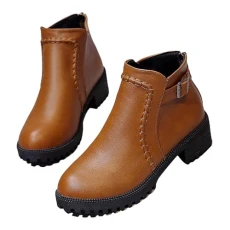 cool stuff under 10 pounds Side Zipper Boots For Women Ankle Boots Short Boots Single Shoes For Ladies Casual Shoes Womens waterproof shoes black shoes women mens black shoes