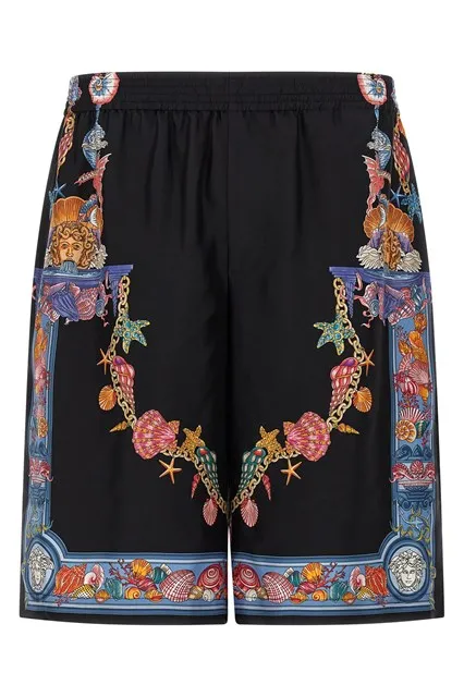 Coral Theatre print bermuda shorts - Multicolor