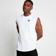 Core Cut Off T hirt - White