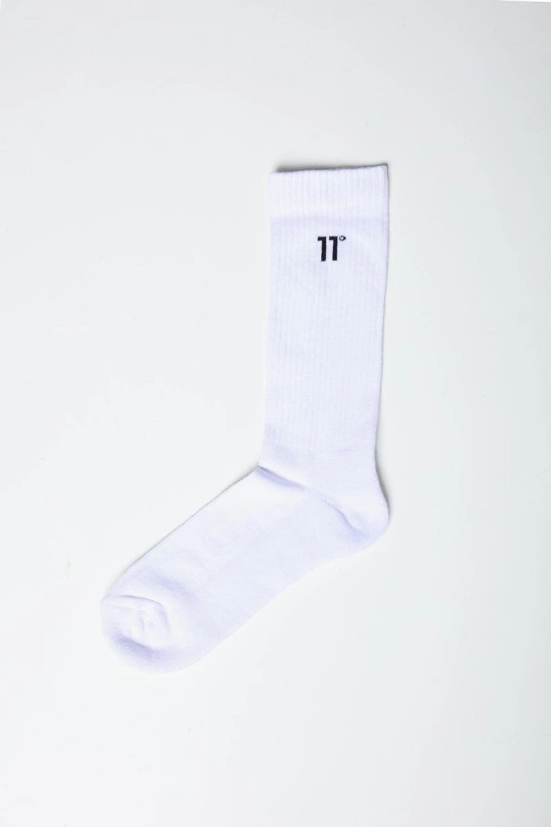 Core Logo Sock - White