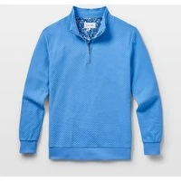 Cornflower with Blossom Quarter Zip Jersey, L