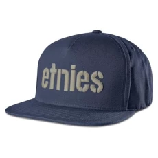 Corpback Flat Peak Cap in Navy/Tan Corpback Flat Peak Cap in Navy/Tan
