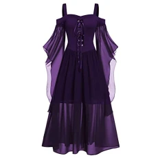 Corset Dress Halloween, African Dress, Women Dresses for Special Occasions, Medusa Costume Women, Purple Tutu Adult, Gypsy Costume Women, Womens Dresses, Elderly Ladies Dresses, Vampire Shirt